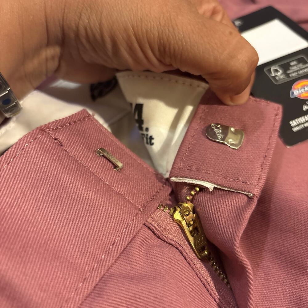 Women’s Ladies Teens Dickies 874 Work Pants - Pink - Size 4 SH - Picture 12 of 12